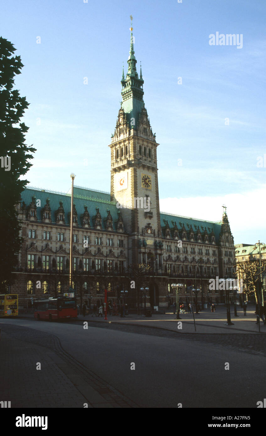 Hamburg City Hall Germany Stock Photo - Alamy