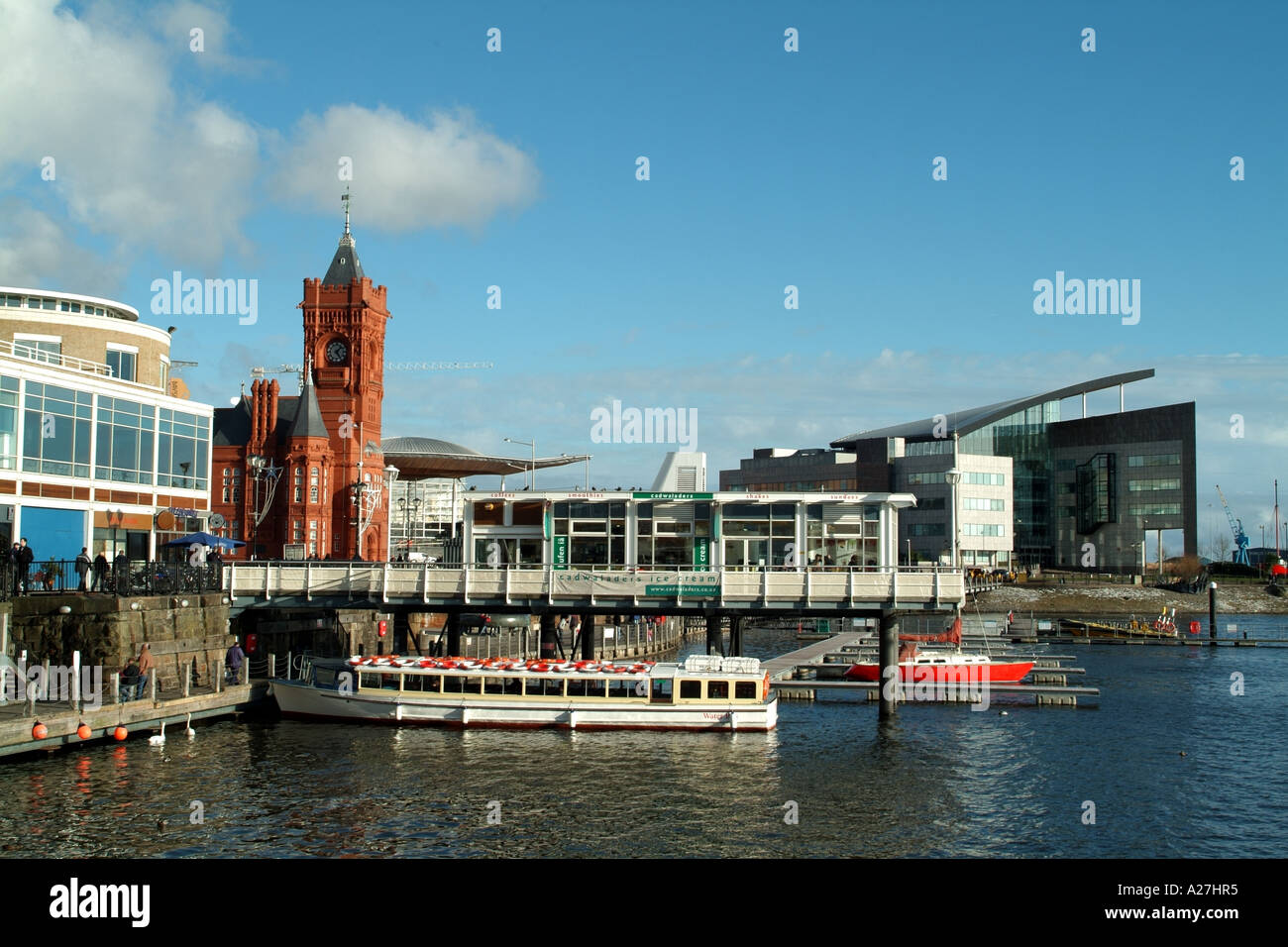Pierhead Building National Assembly for Wales and the Atradius offices Cardiff bay South Wales United Kingdom UK European Stock Photo