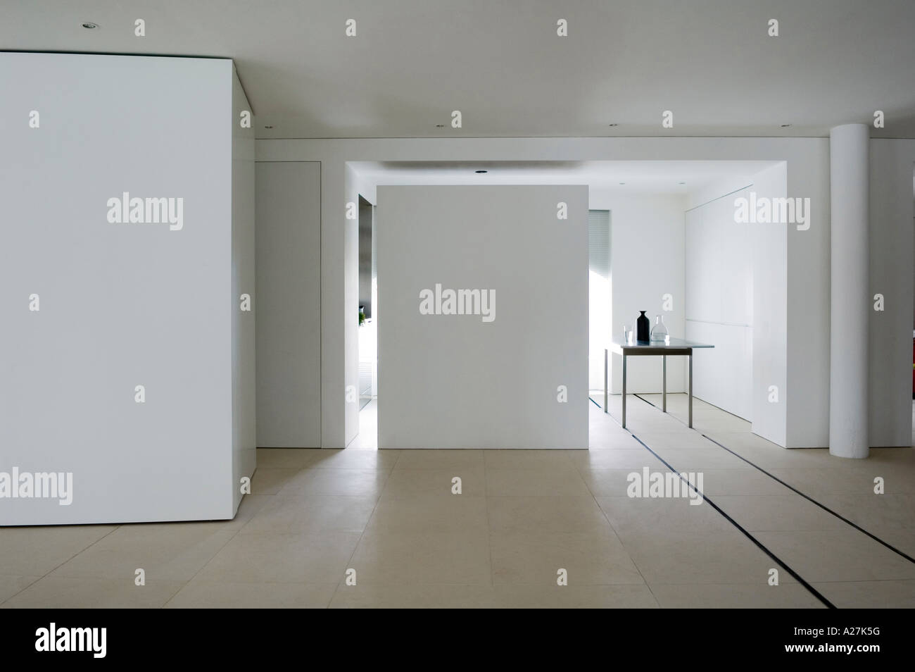 Picture Idea: Interior Of Minimalist Warehouse Conversion With Concealed Screening