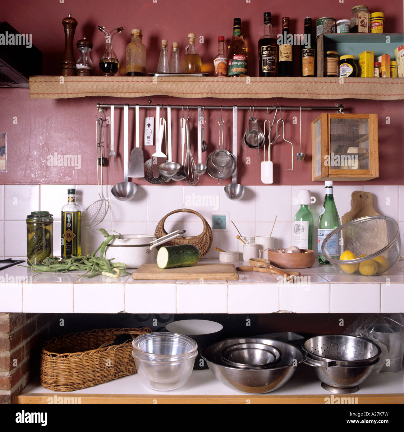 https://c8.alamy.com/comp/A27K7W/french-country-kitchen-with-white-tiles-A27K7W.jpg