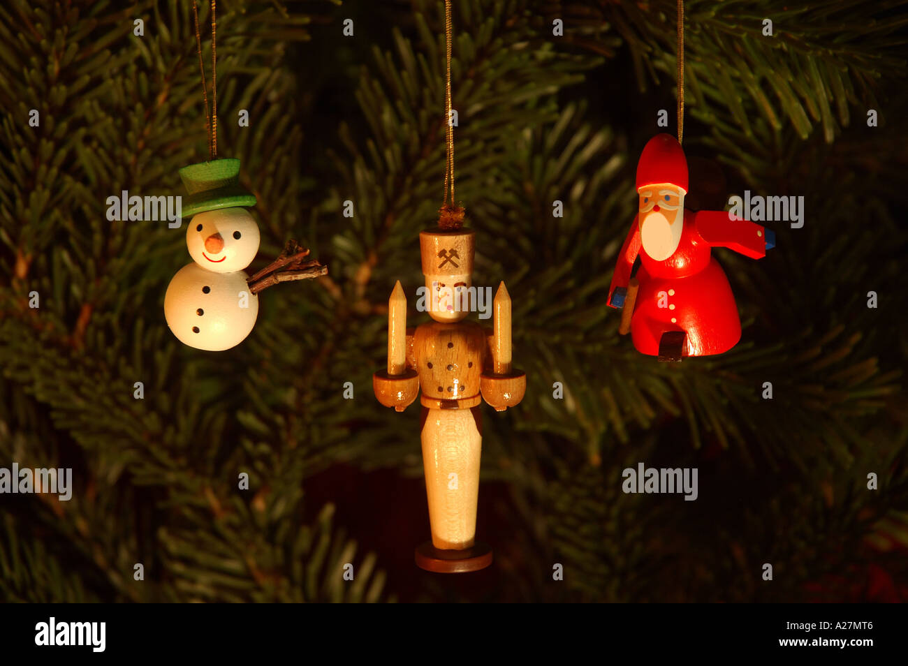 Christmas ornaments hanging from tree Stock Photo Alamy