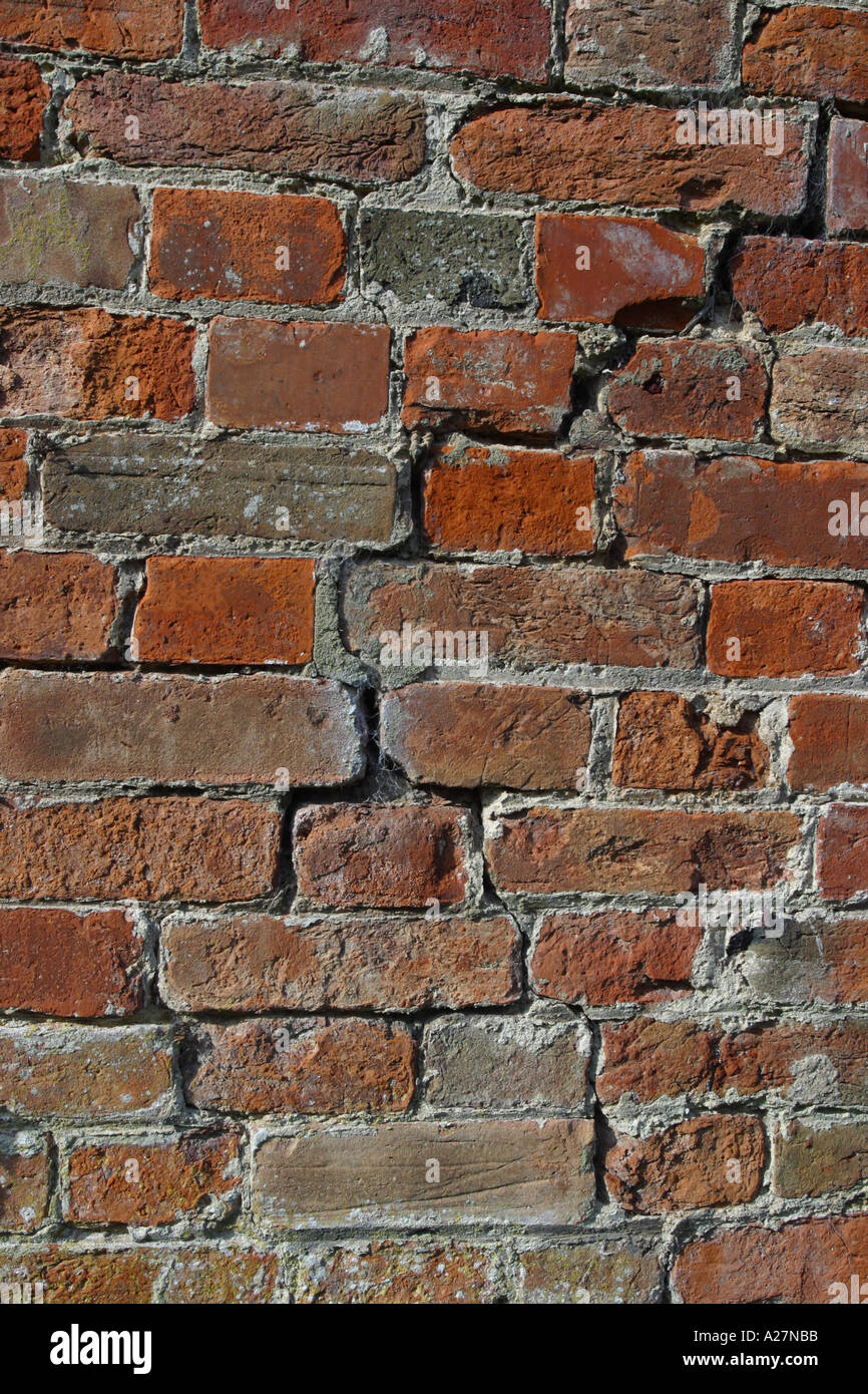 Brick wall in need of repair Stock Photo Alamy