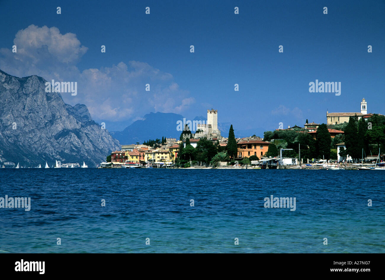Malcesine, Lake Garda, Italy Stock Photo
