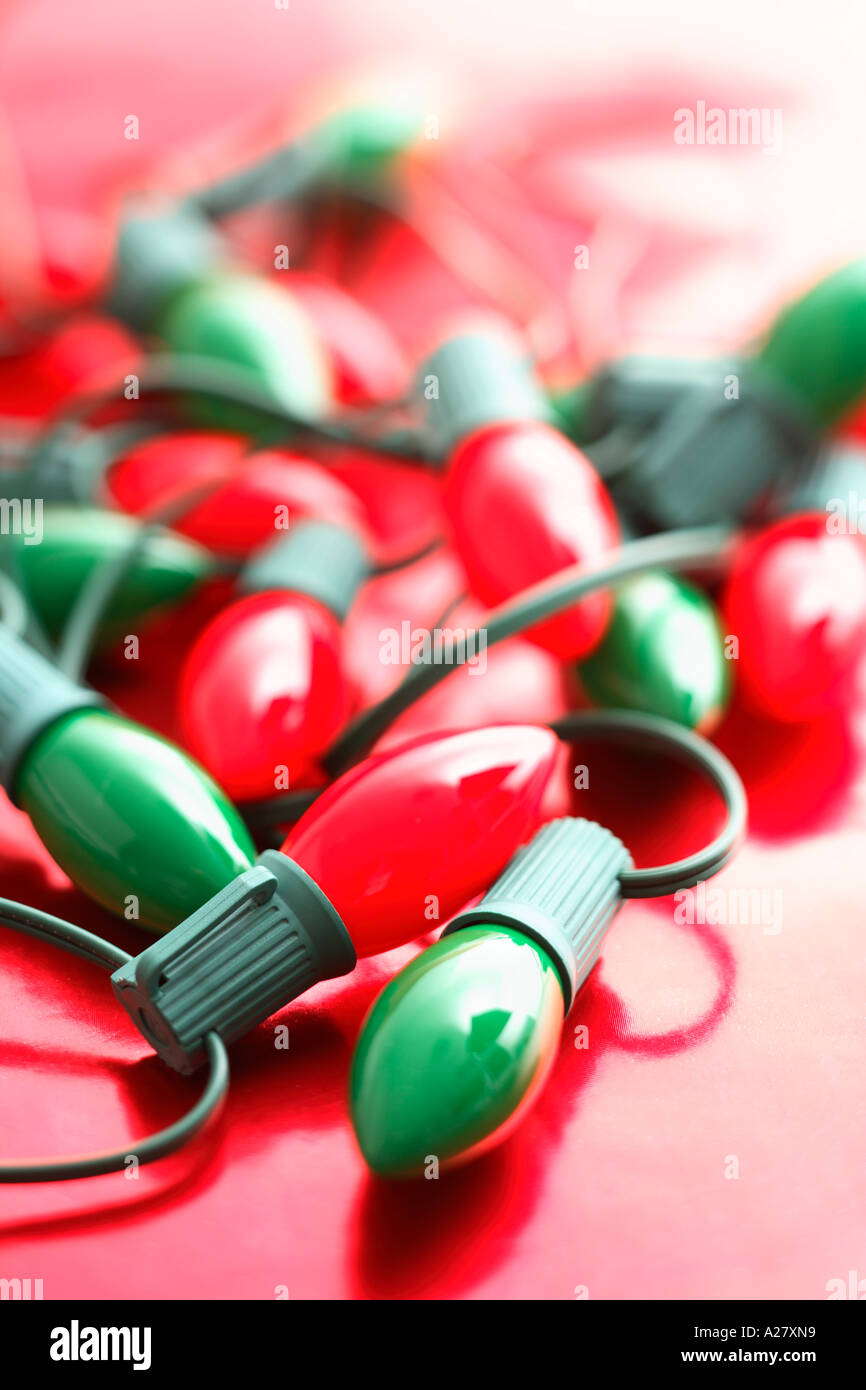 Christmas Lights - selective soft focus Stock Photo