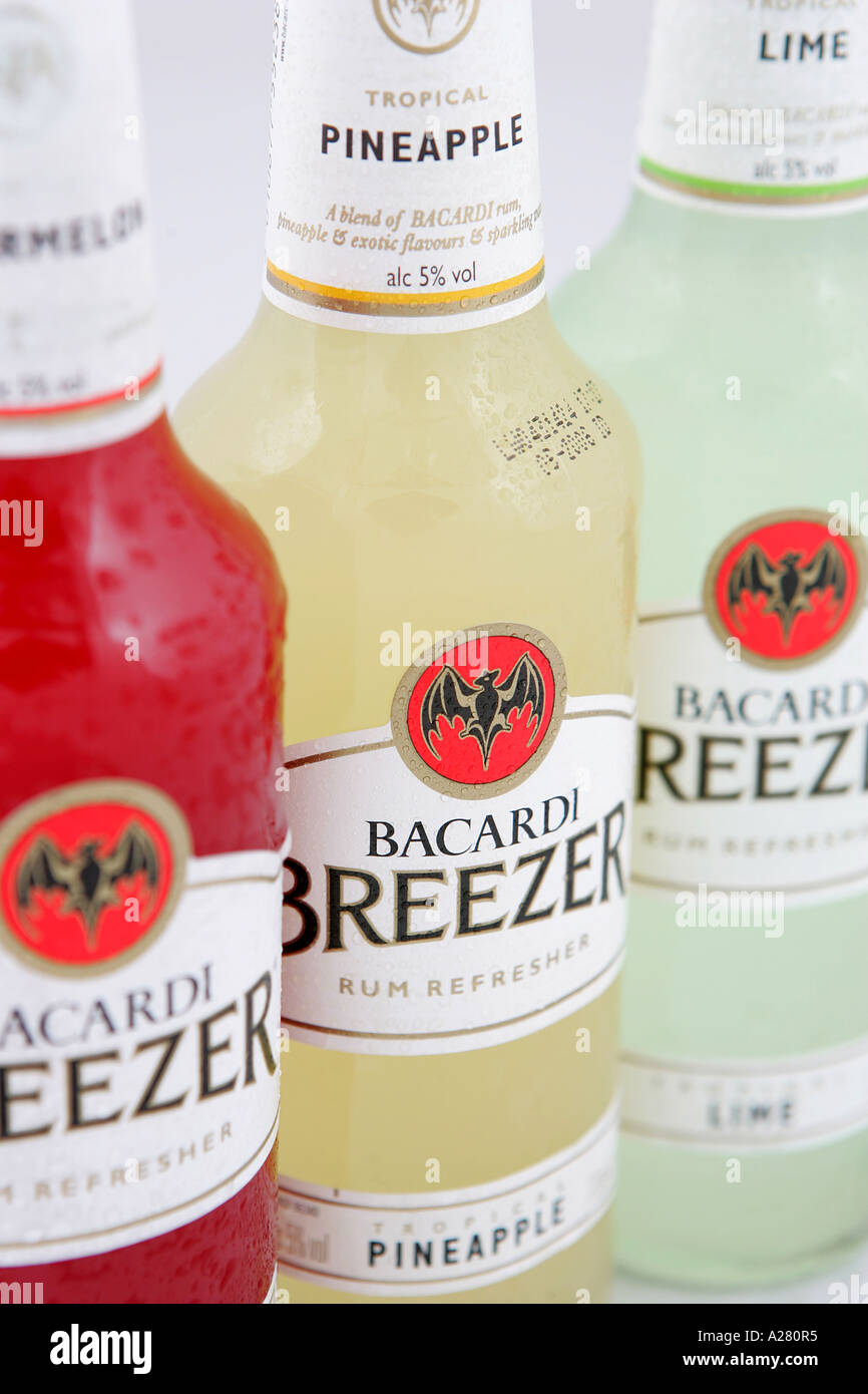 SELECTION OF BICARDI BREEZERS Stock Photo - Alamy