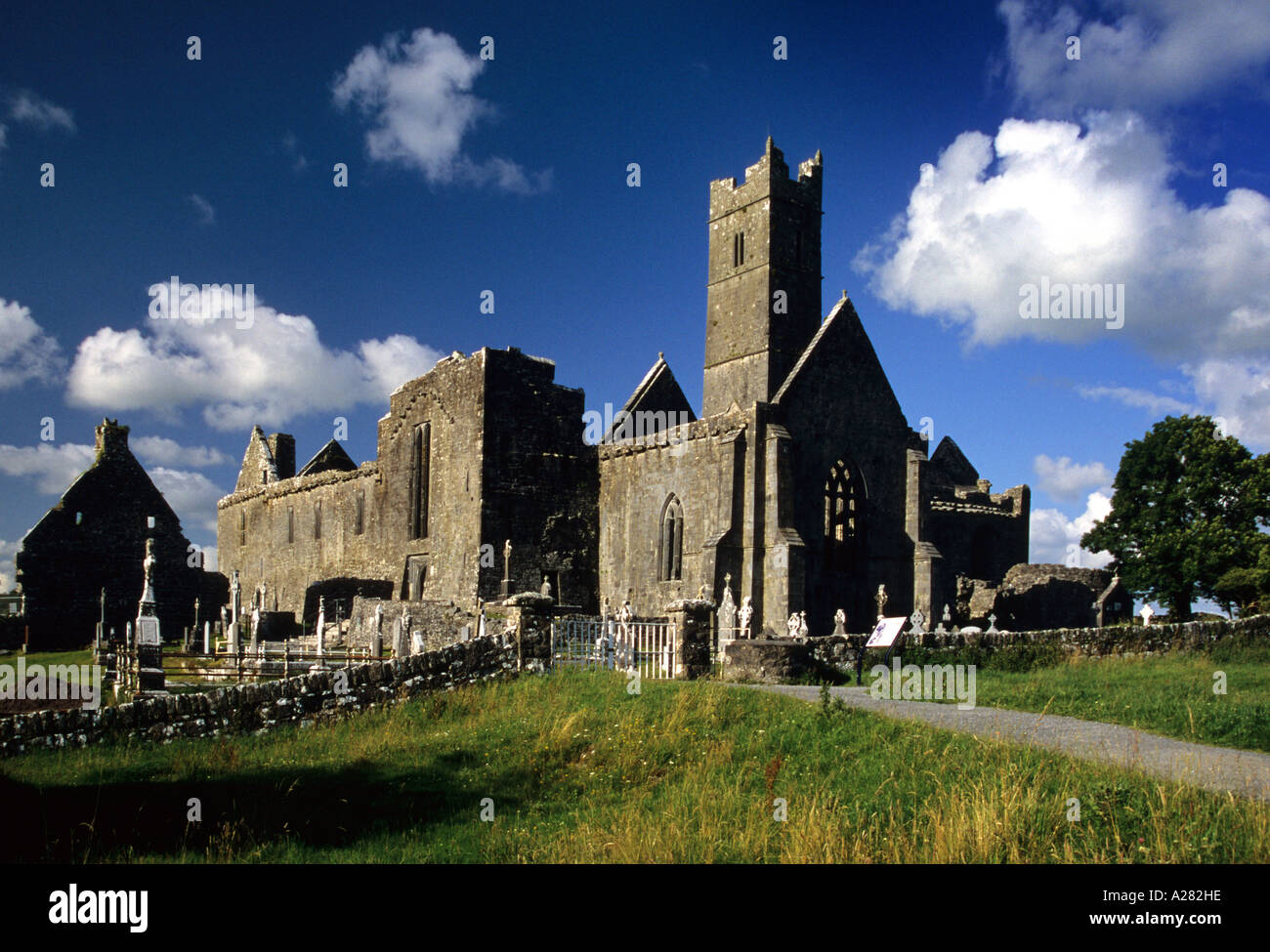 Quin Abbey, County Clare, Republic of Ireland Stock Photo