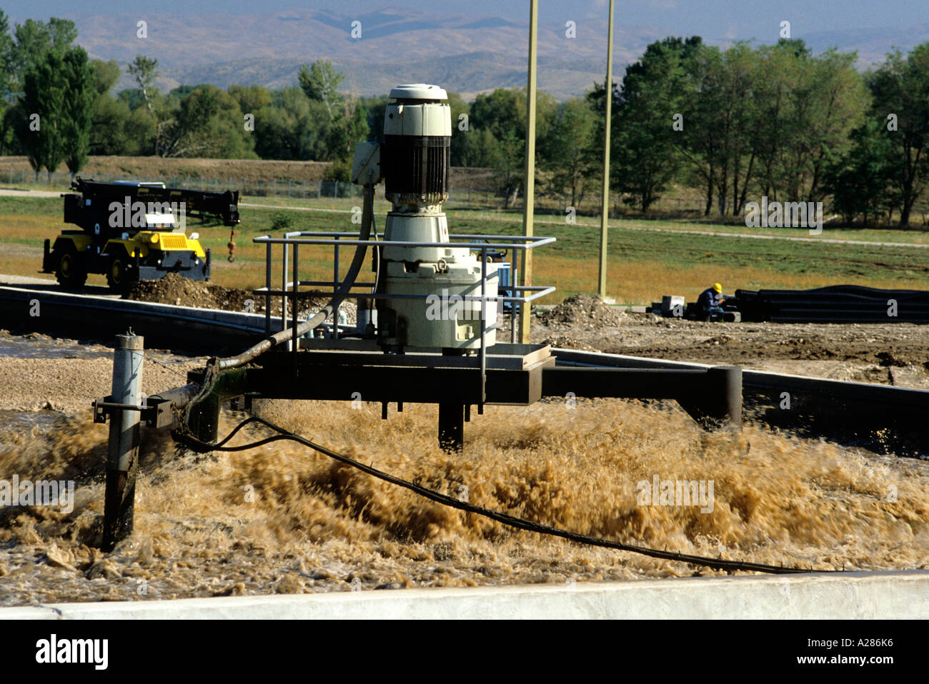 Sewage treatment plant in Boise, Idaho Stock Photo Alamy