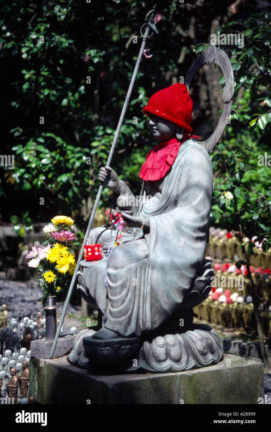 Japanese Jizo Statue Stock Photo Alamy