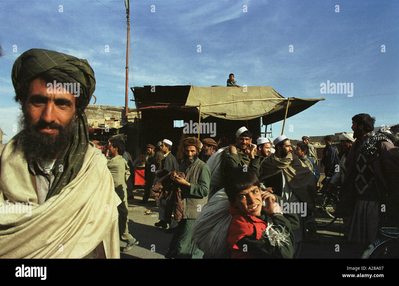 Kabul Afghanistan -- Market in central Kabul 12 01 Photo by Bikem Ekberzade Stock Photo