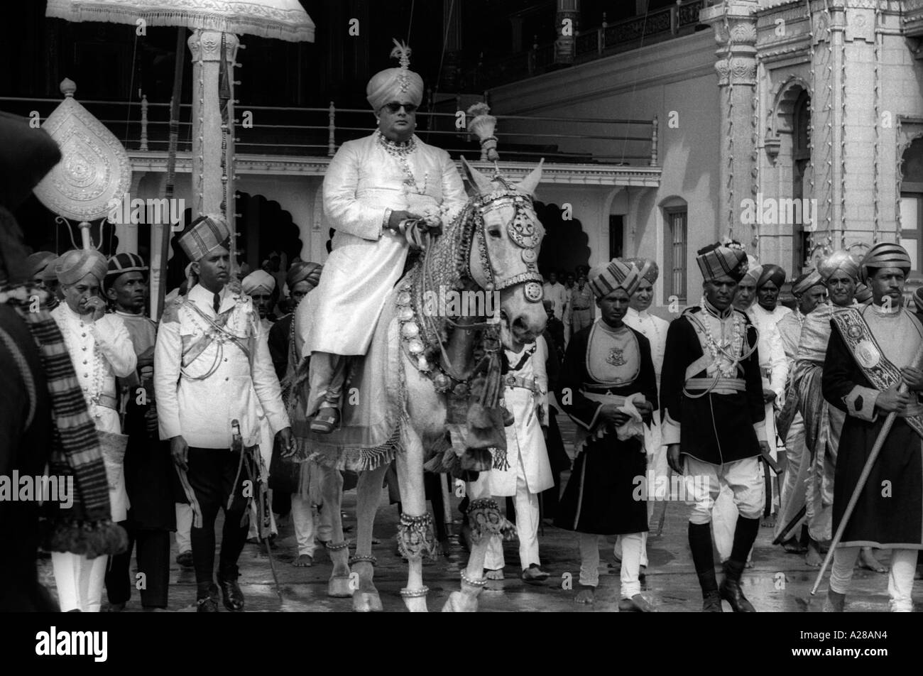 Maharaja Jay Chamaraja Wadiyar at Mysore India Indian Maharaja Sri Jaya