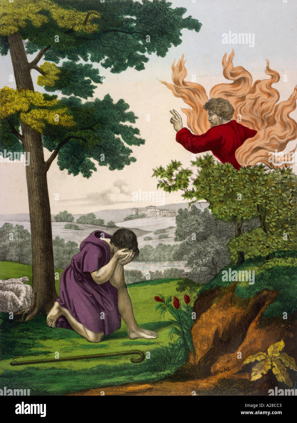 Moses burning bush god hires stock photography and images Alamy
