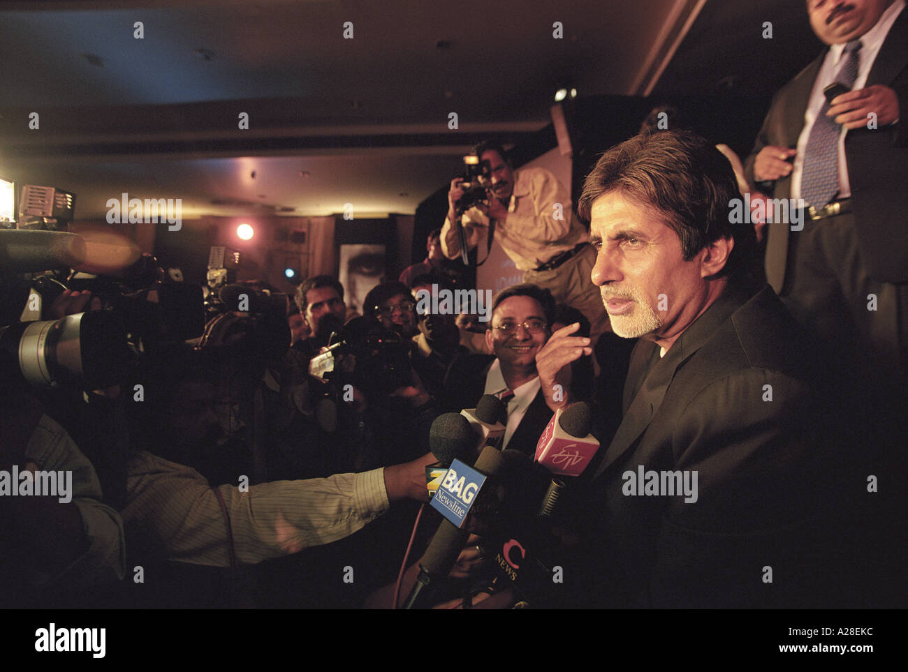 Amitabh Bachchan, Indian Bollywood hindi movie film star actor, at the launch of AB perfume, India Stock Photo