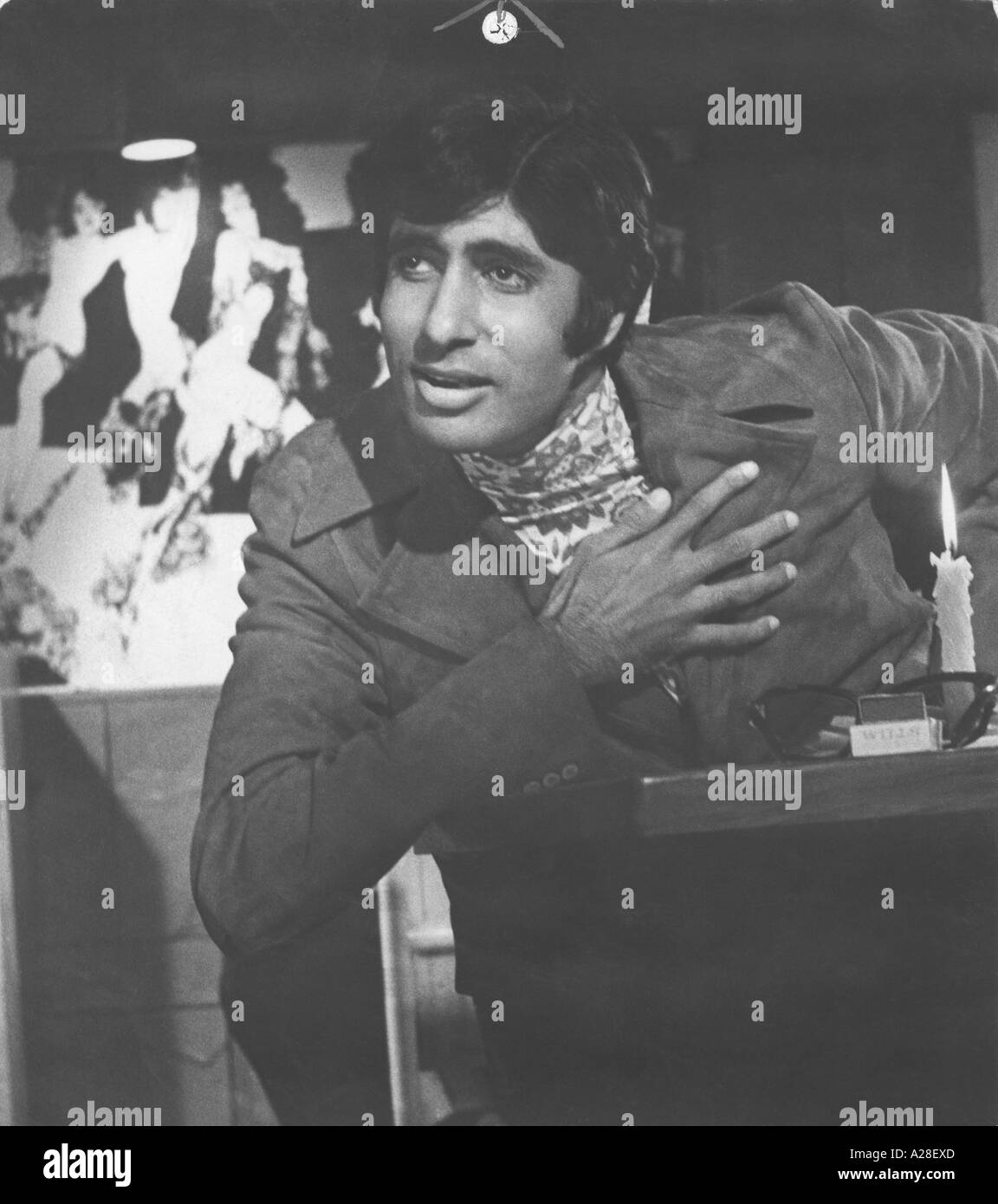 Indian Bollywood Film Star Actor Amitabh Bachchan in the movie Bombay to Goa Stock Photo