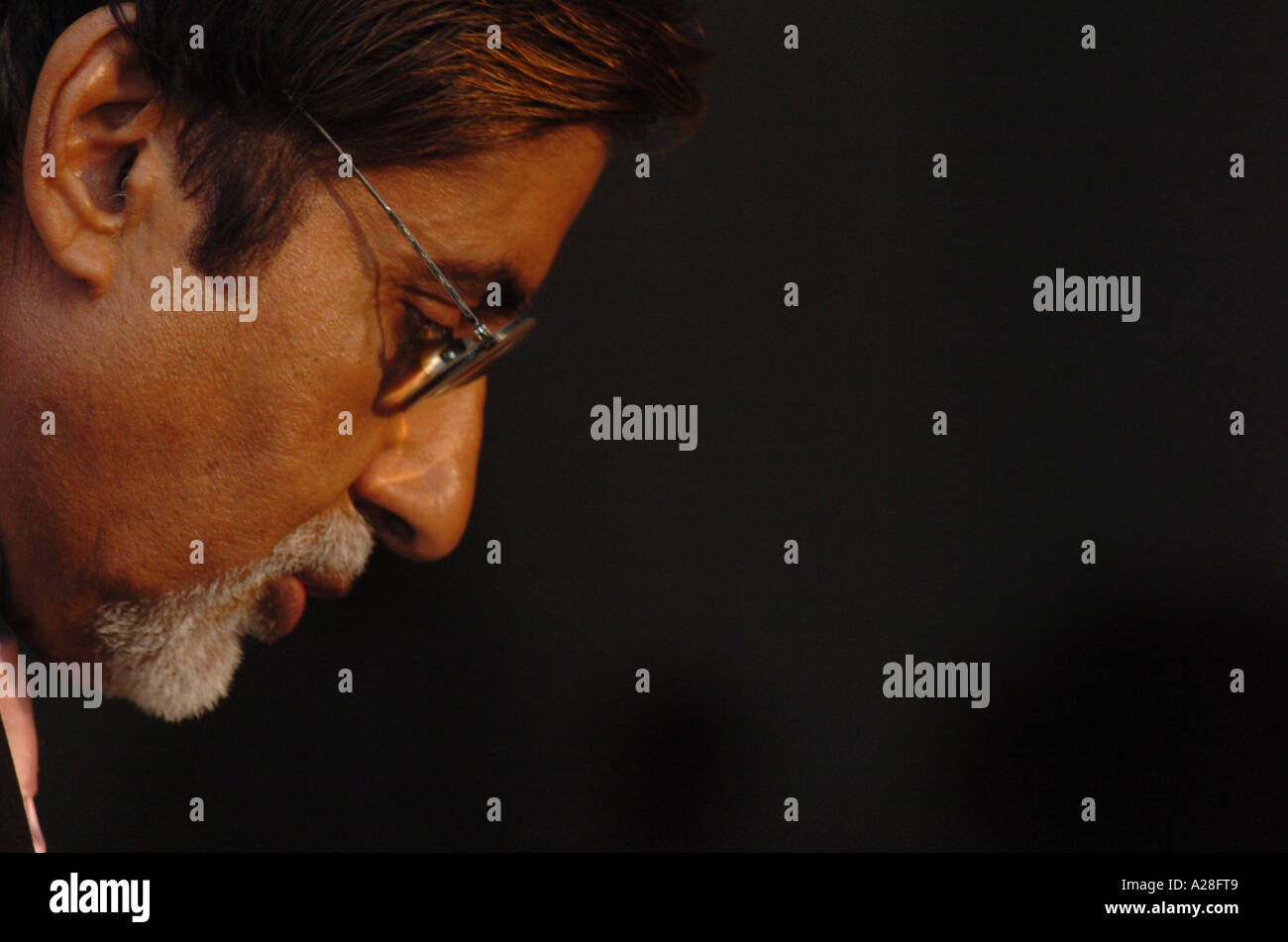 Indian Bollywood Film Star Actor Amitabh Bachchan India Stock Photo