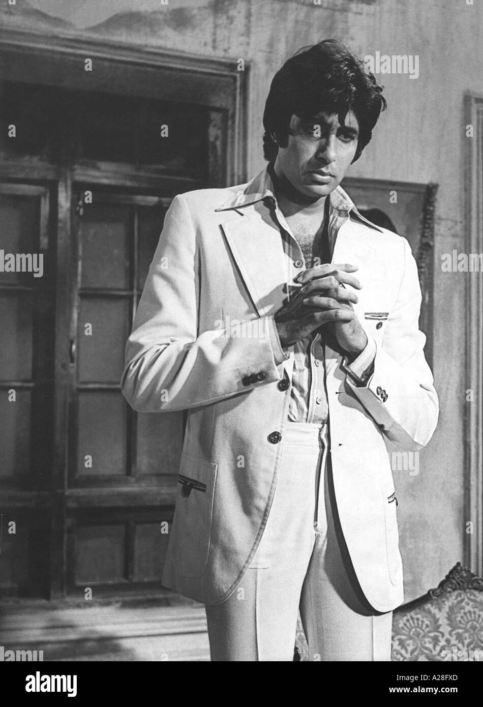 Indian Bollywood Hindi Cinema Film Actor Amitabh Bachchan in Muqaddar Ka Sikandar India Stock Photo