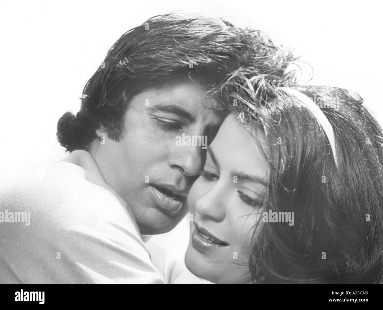 Indian Bollywood Film Star Actor Amitabh Bachchan with Zeenat Aman in Don India Stock Photo
