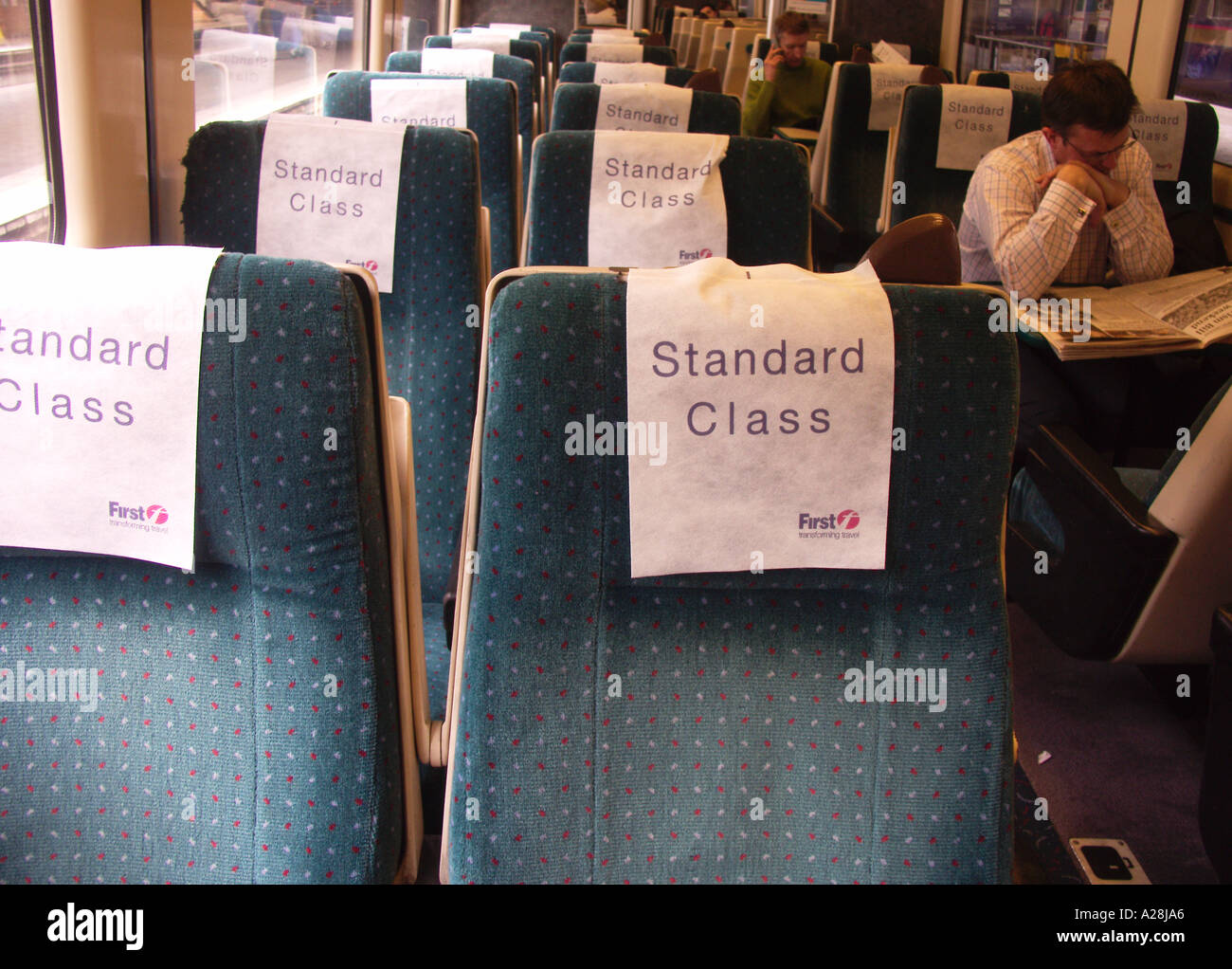Standard Class Seats In Train Carriage Great Western Railway Stock 