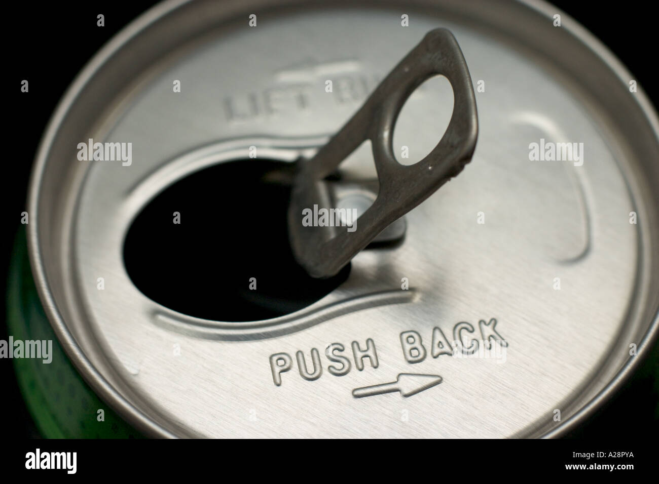 close up of pull ring tab of soft drink can Stock Photo 5968185 Alamy