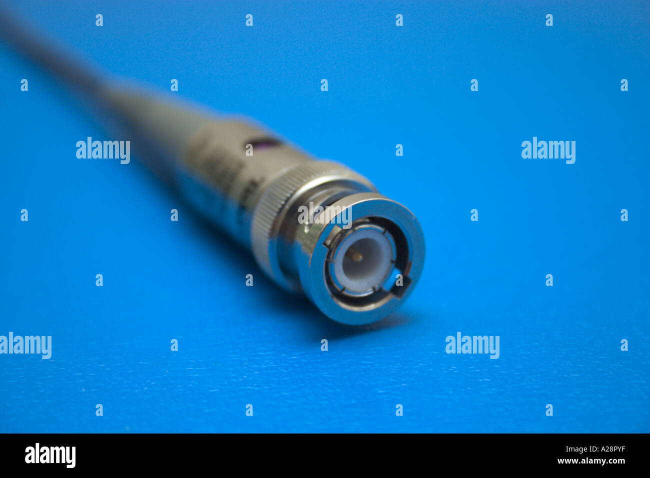 close up of BNC connector of oscilloscope probe Stock Photo Alamy
