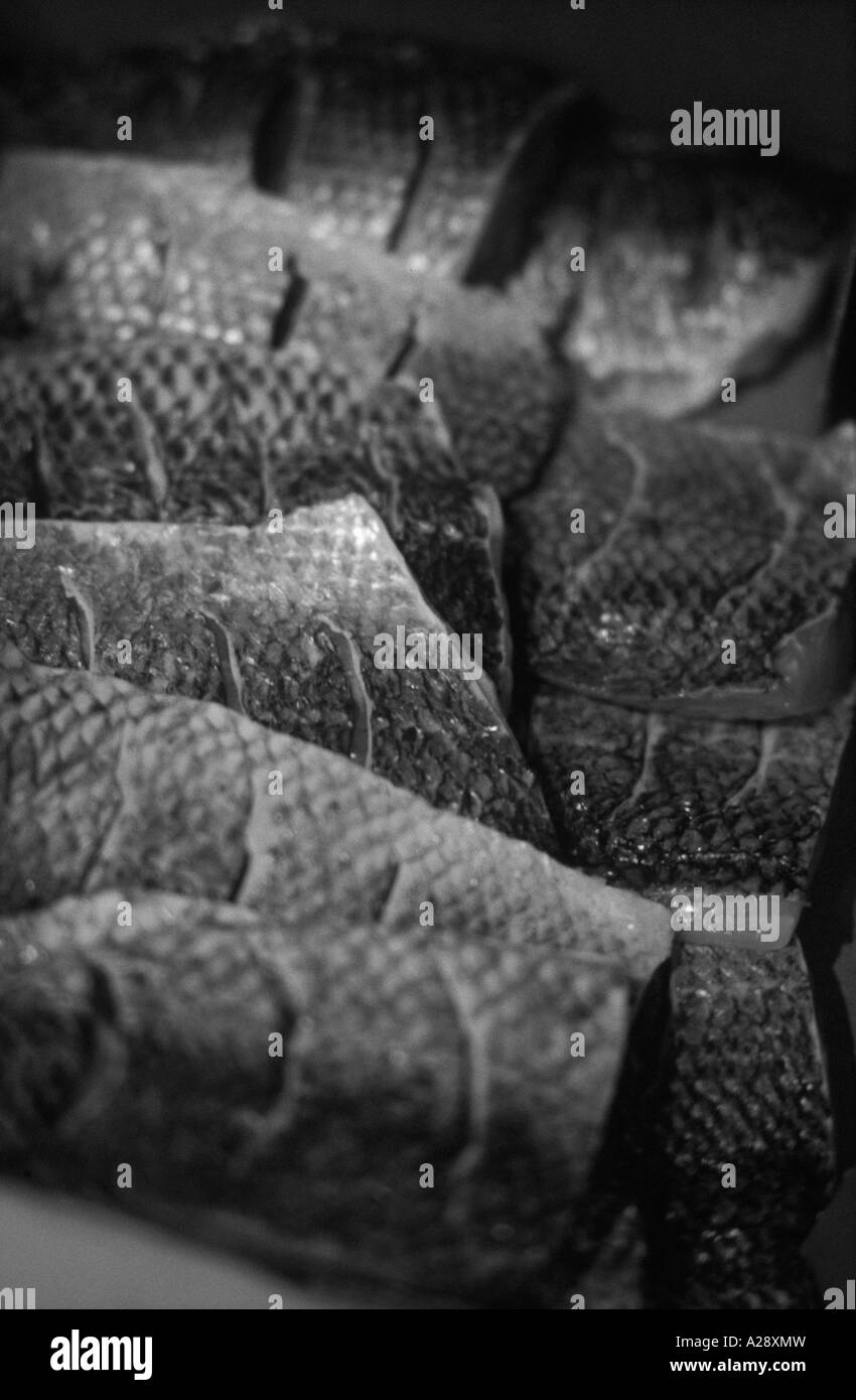 seabass fillets prepared for cooking Stock Photo - Alamy