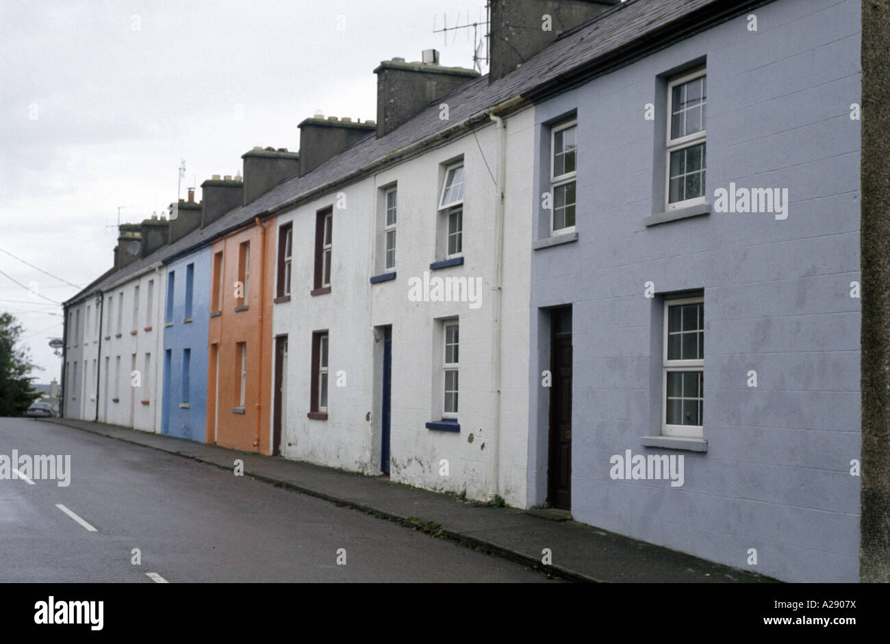 a row of terraced houses, Baltimore, Co. cork Ireland Stock Photo Alamy