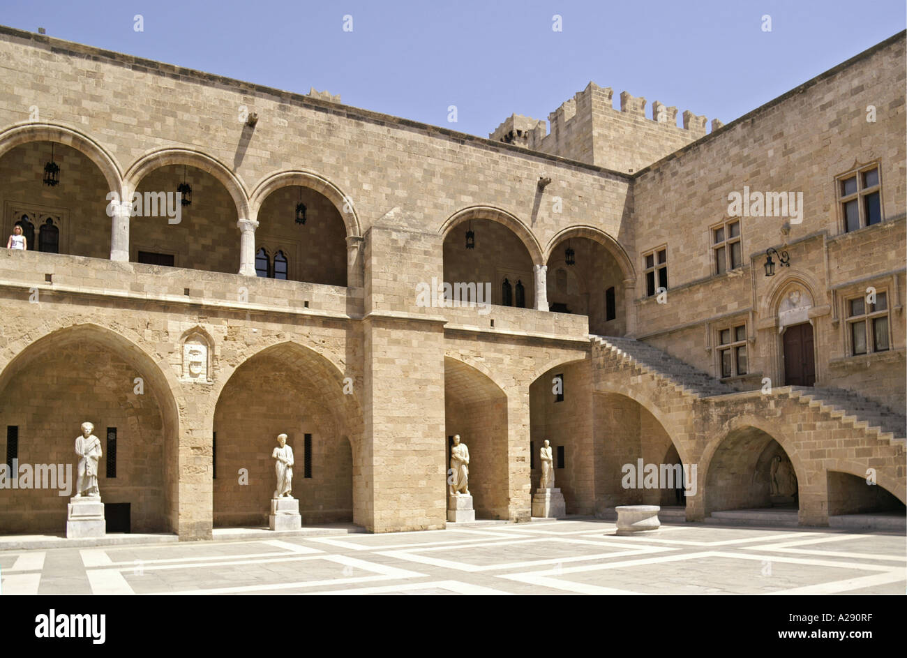 Courtyard of the Grand Masters Palace (I). Rhodes Old Town…