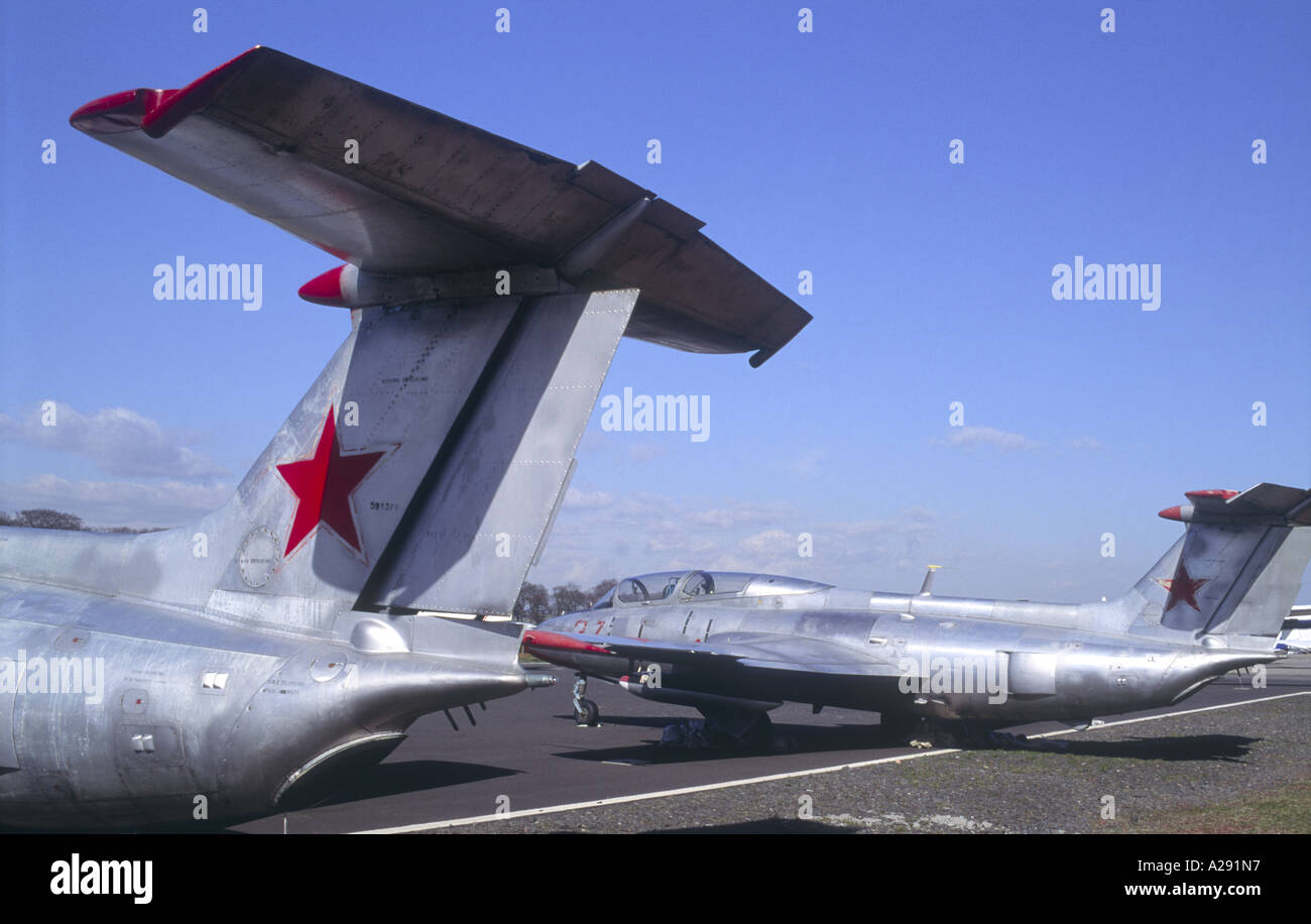 Aero L-29 Delfin Slovak Air Forces military trainer aircraft.   GAV 2166-205 Stock Photo