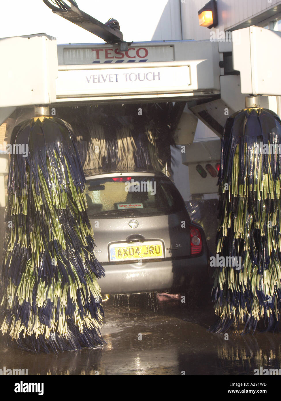 Automated car wash machine Stock Photo