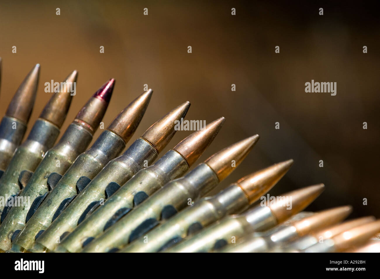 Bullets in a curve Stock Photo - Alamy