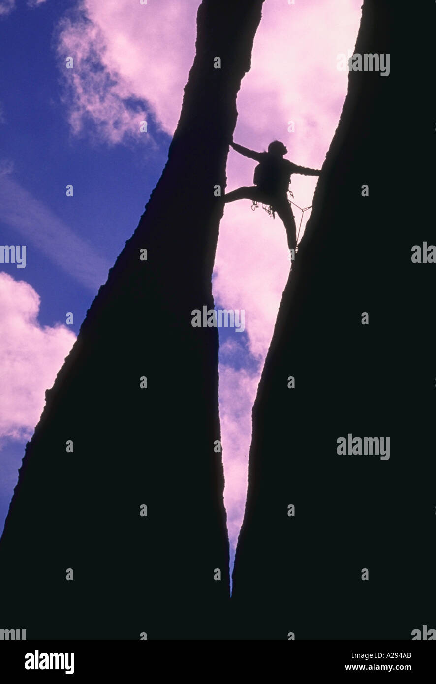Confident male climber on rock hi-res stock photography and images - Alamy