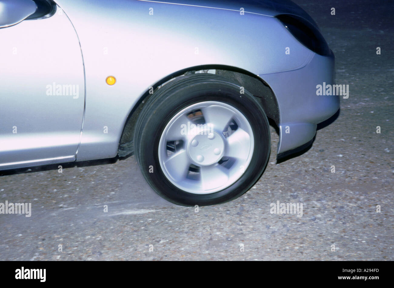 Wheel spin and car hi-res stock photography and images - Alamy