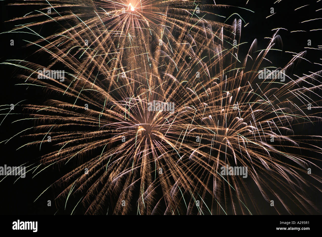 Firework Display Stock Photo