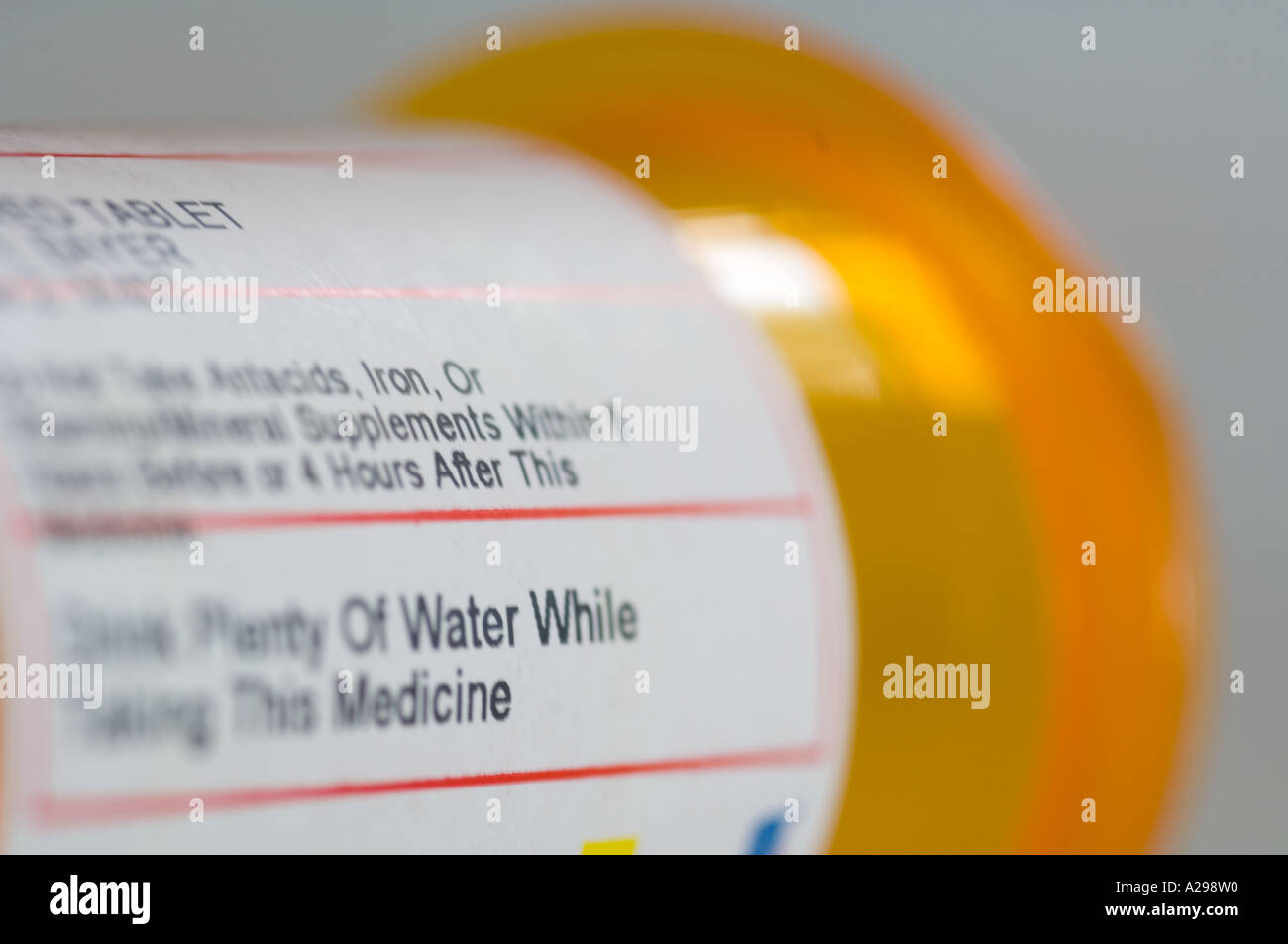 closeup view of prescription pill bottle label Stock Photo Alamy