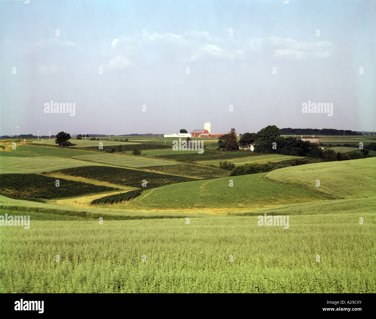 Farmland near West Salem in Wisconsin Stock Photo - Alamy