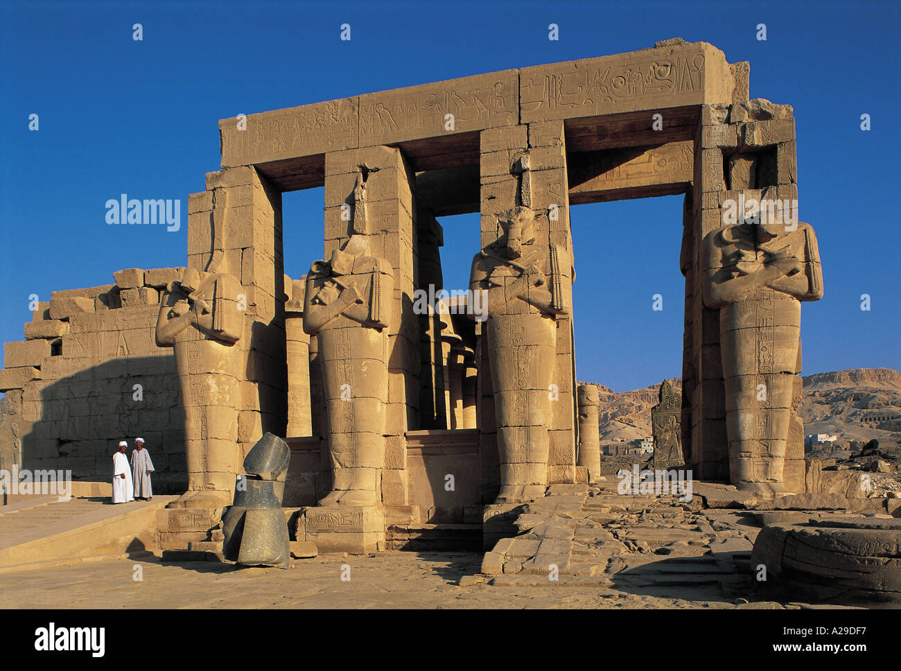 AFRICA EGYPT LUXOR WEST BANK RAMASSEUM S Grandadam AFRIQUE EGYPTE