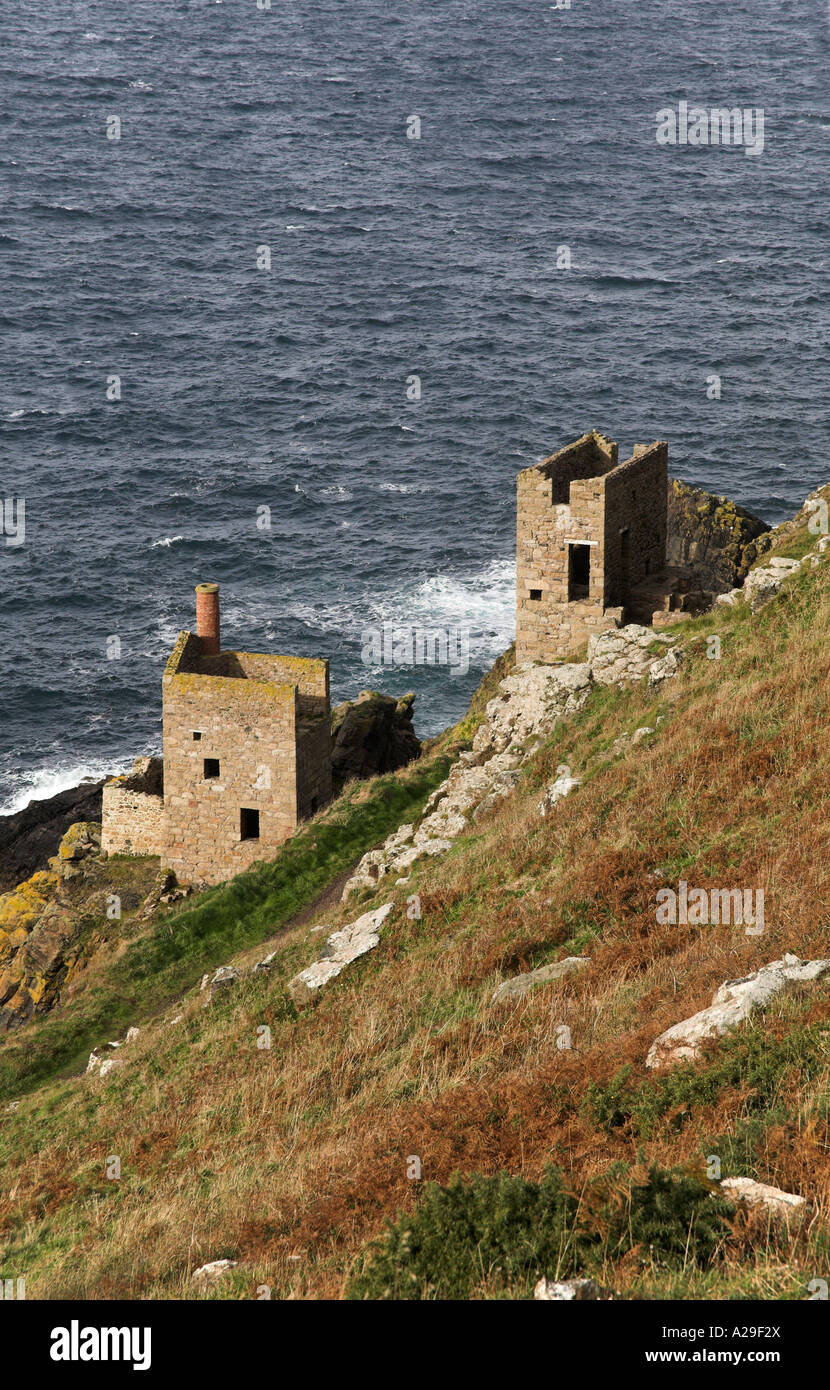 Botallack Tin Mine Crowns Mine Winding Engine House near St Just Lands ...