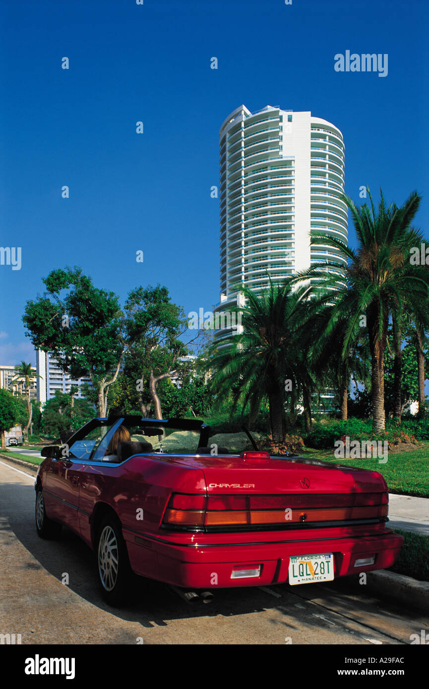 Condos and convertible Downtown Miami Florida USA S Grandadam Stock Photo