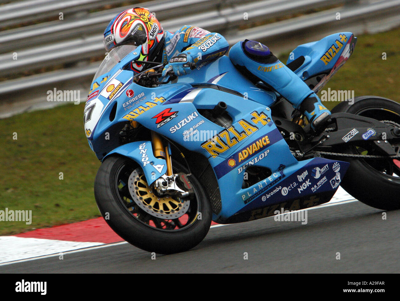 Shane Byrne ex motogp racer and 2003 BSB champion aboard his Suzuki GSXR1000  Stock Photo - Alamy