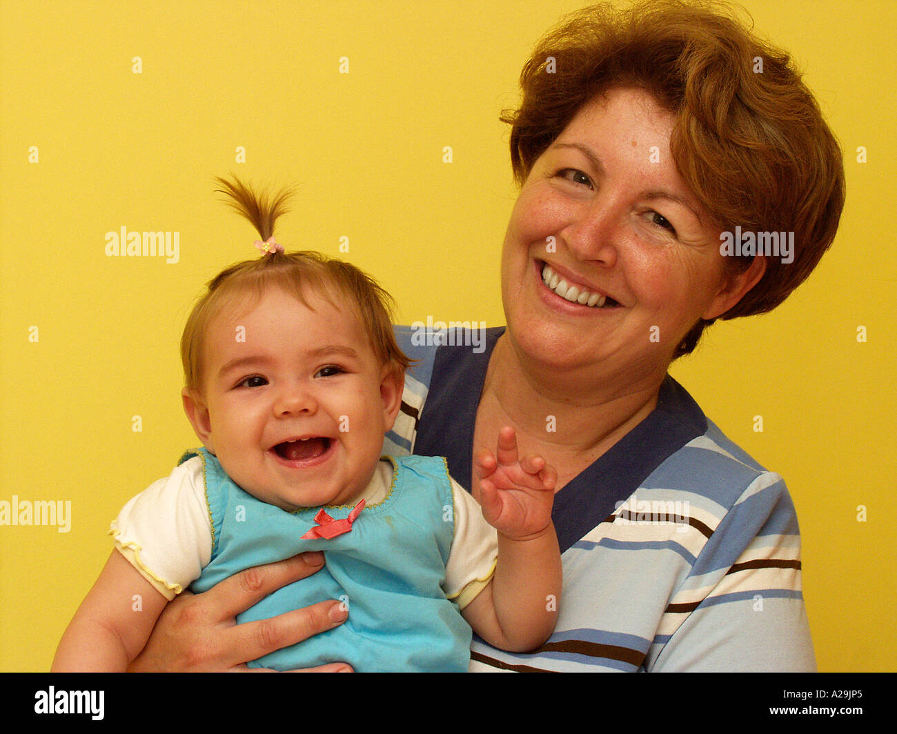 Grandmother and granddaughter Stock Photo - Alamy