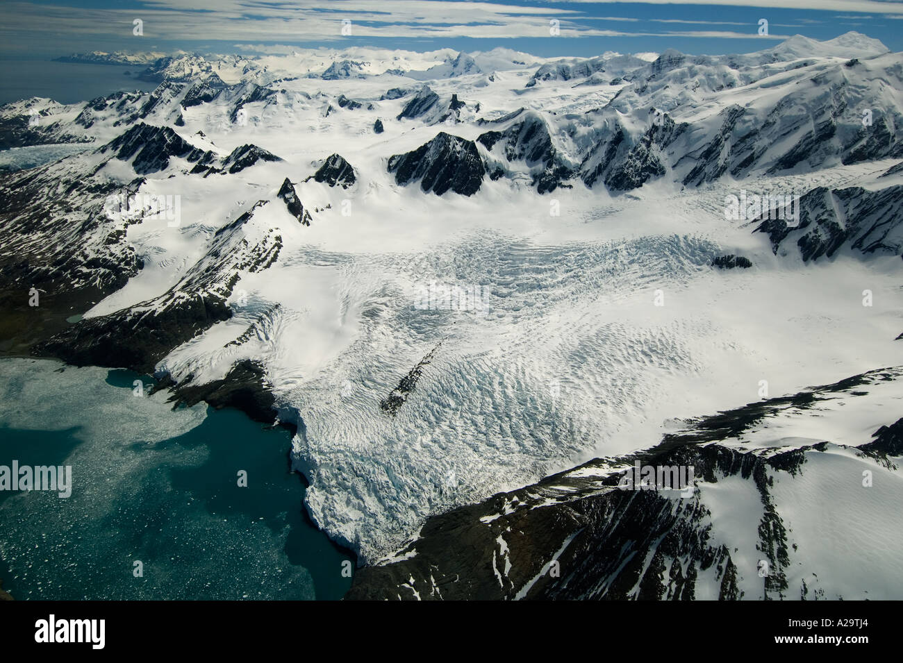 Below Mtsouth Georgia Island Antarctica Aerial Ofand Glacier Paget Highest Peak On S Georgia 9625 Feet Below Mtsouth Georgia Island Antarctica Aerial Ofand Glacier Paget Highest Peak On S Georgia 9625 Feet