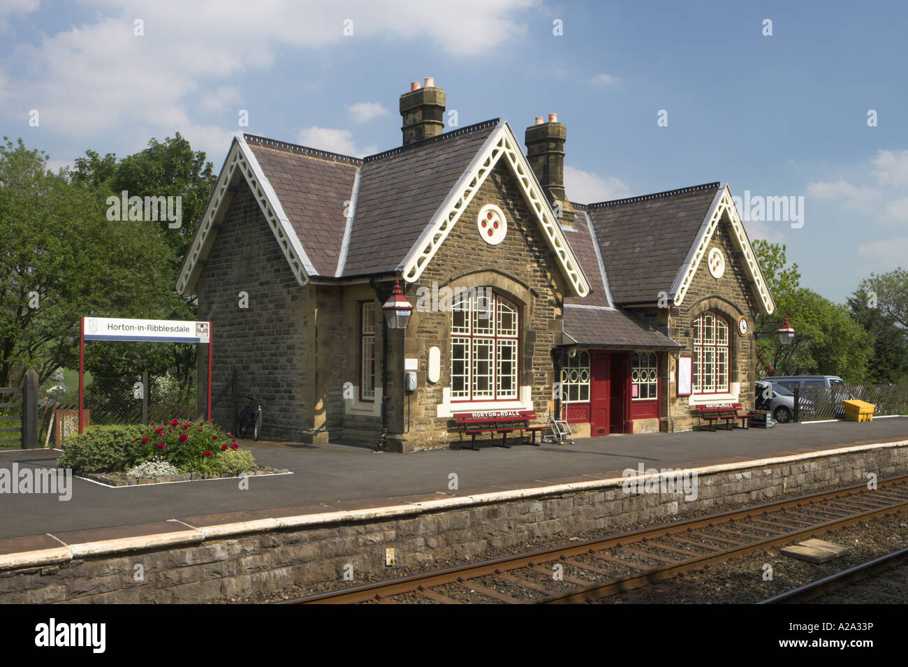Horton in ribblesdale sign railway station yorkshire hires stock