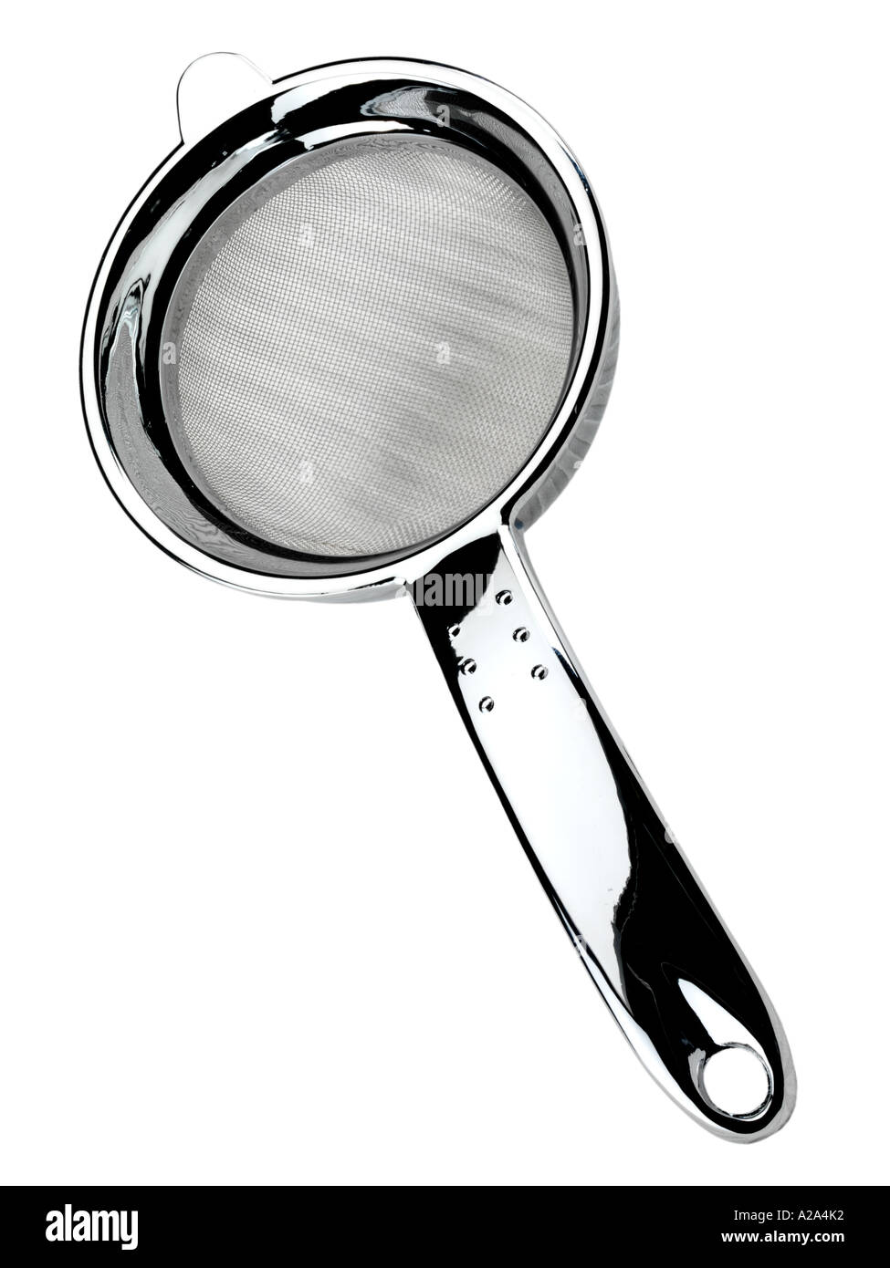 TEA STRAINER CUT OUT Stock Photo