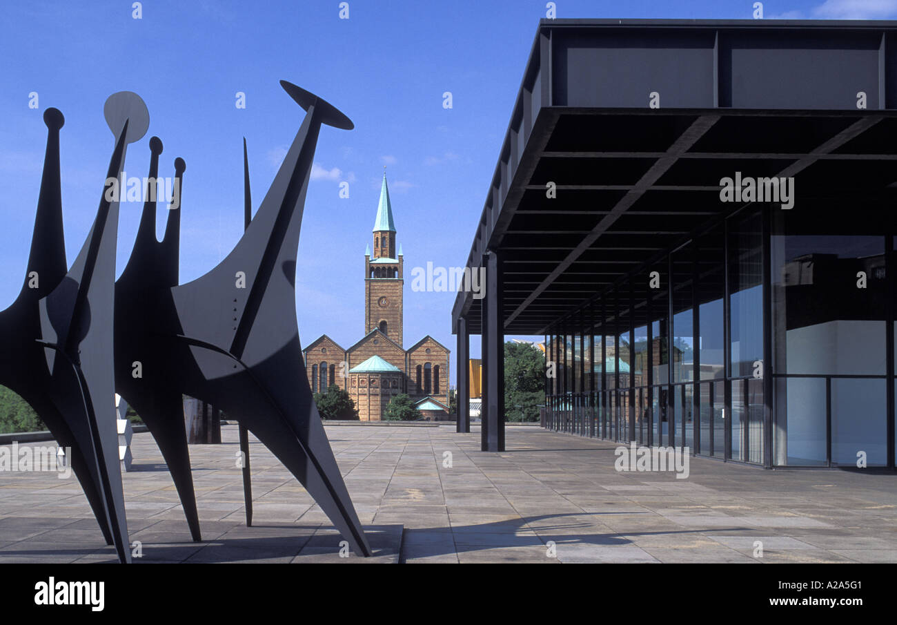 Germany Berlin the New National Gallery Stock Photo - Alamy