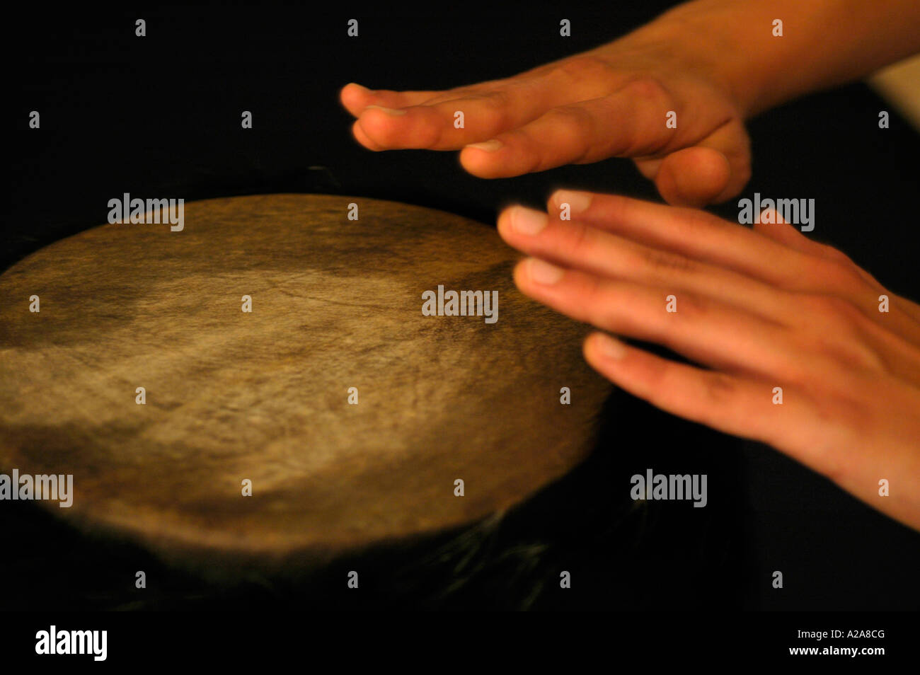 hands playing drums Stock Photo Alamy