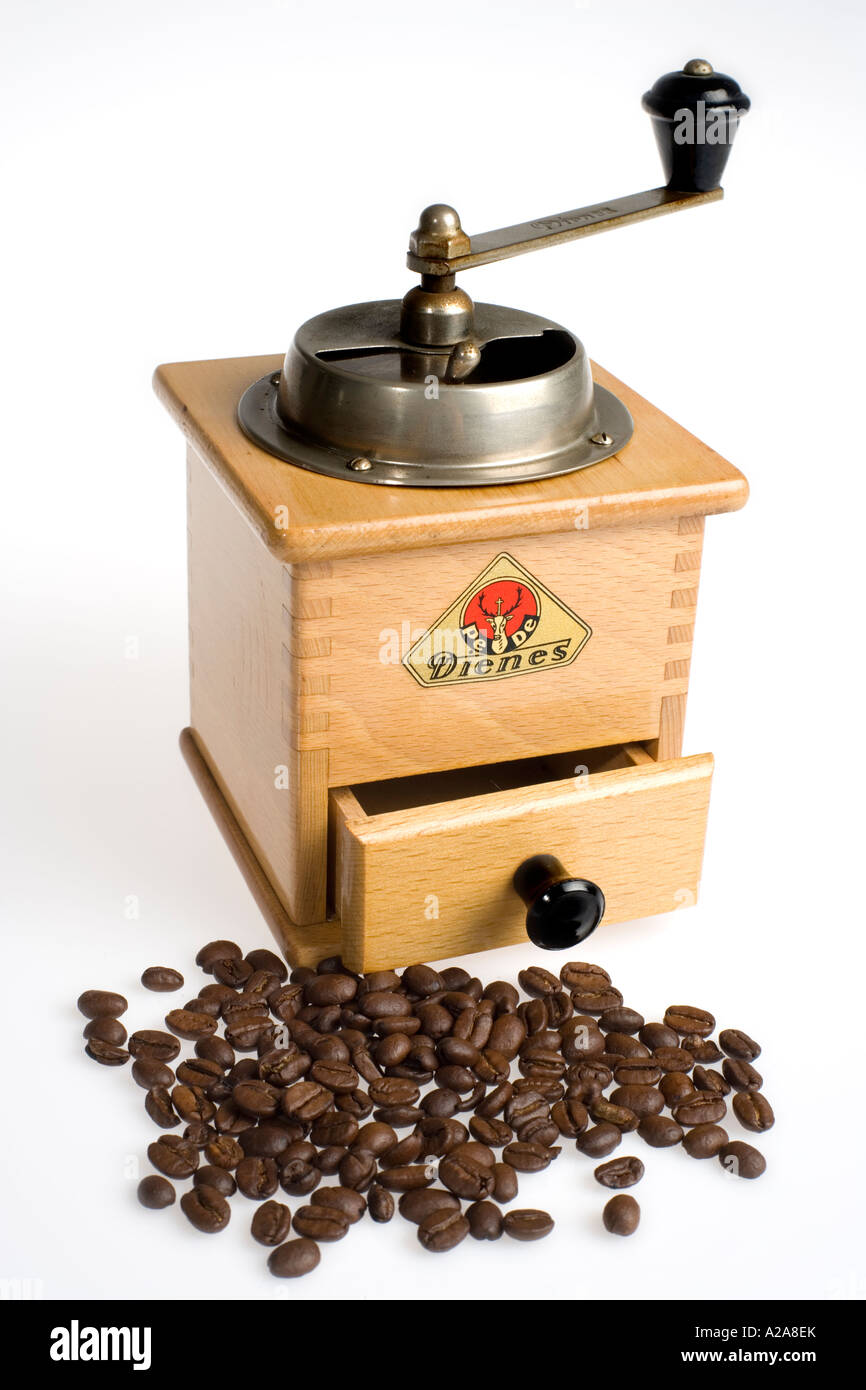 Vintage German coffee grinder Stock Photo Alamy