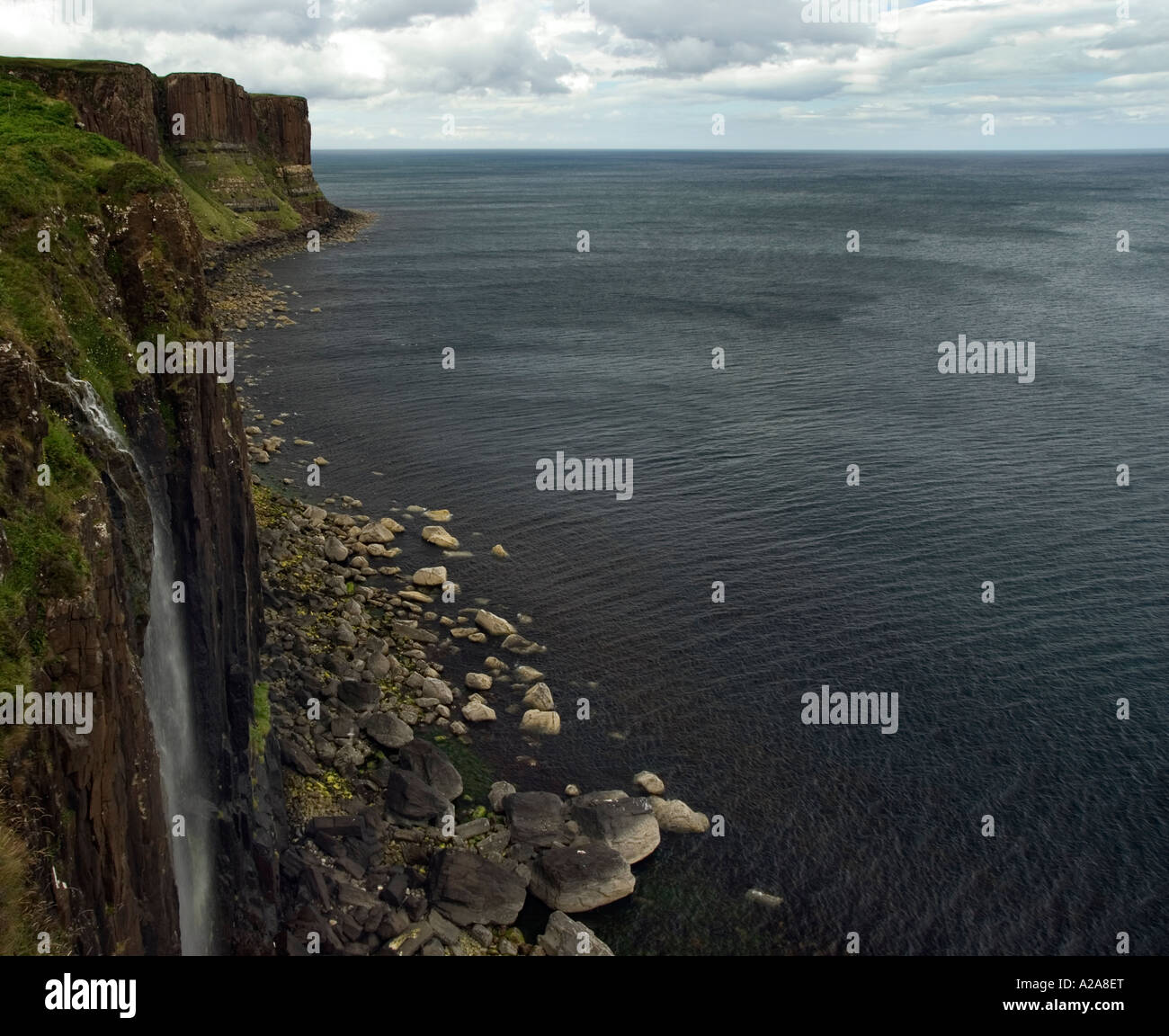 Kilt Rock waterfall on the Island of Skye in Scotland Stock Photo - Alamy