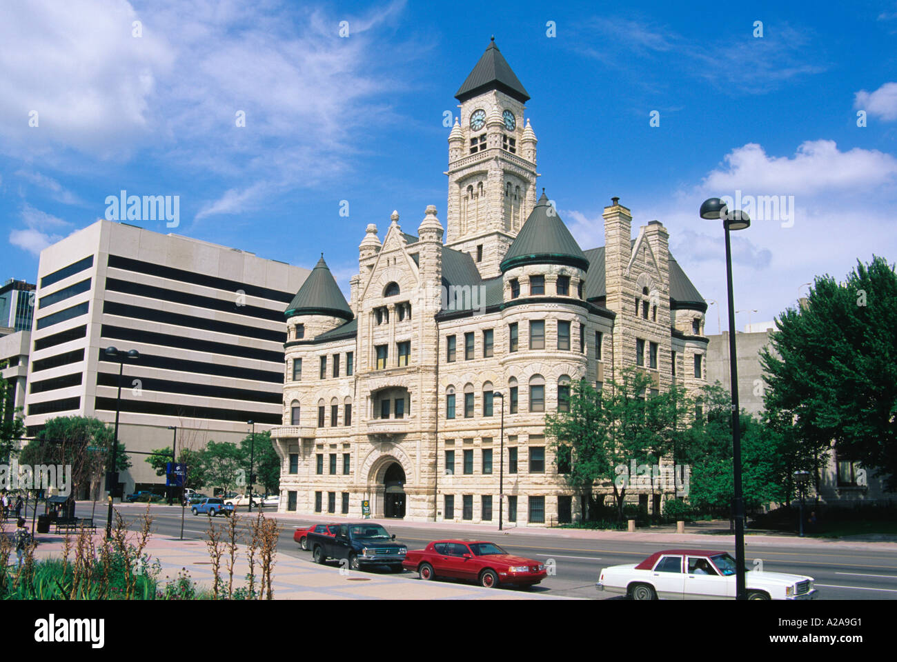 The Sedgwick County Historical Museum in the old City Hall in Wichita, Kansas. Stock Photo