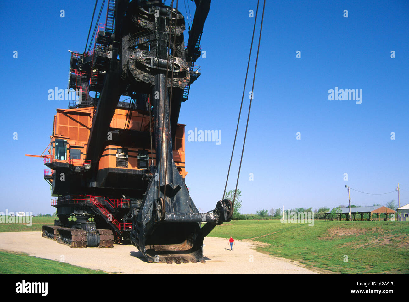 Big Brutus, a huge coal shovel that now serves as a mining museum in Southeastern Kansas. Stock Photo