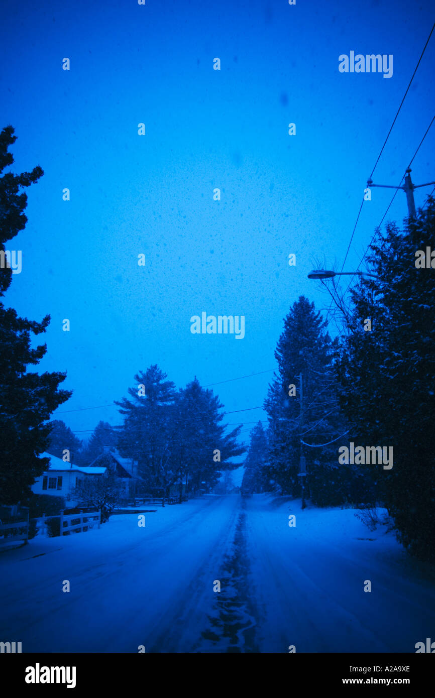 snow on saintsauveur Stock Photo Alamy