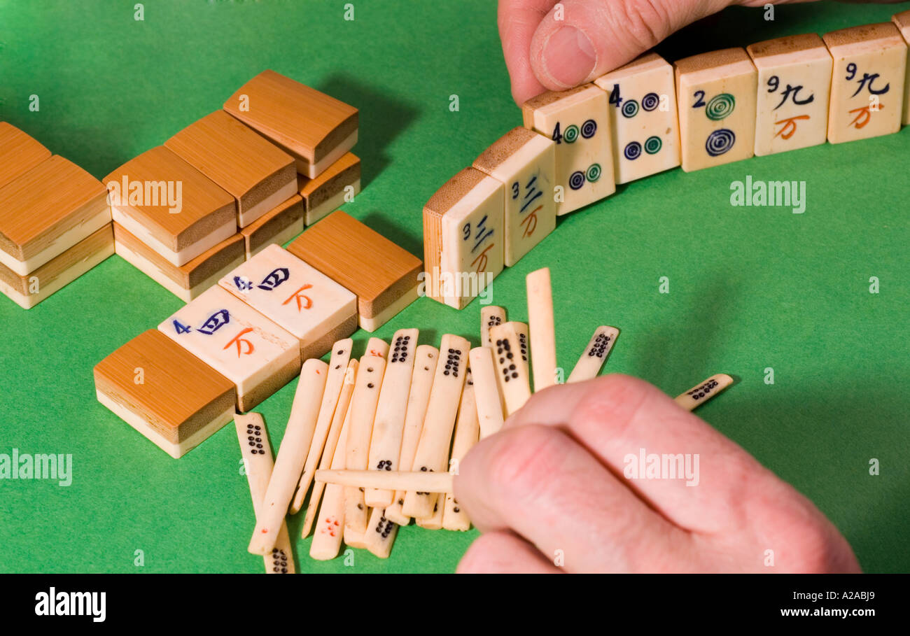 Mahjong Stock Photo